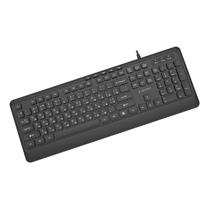 Keyboard multimedia usb cyrill-black kb-mch-05-cyrl gembird