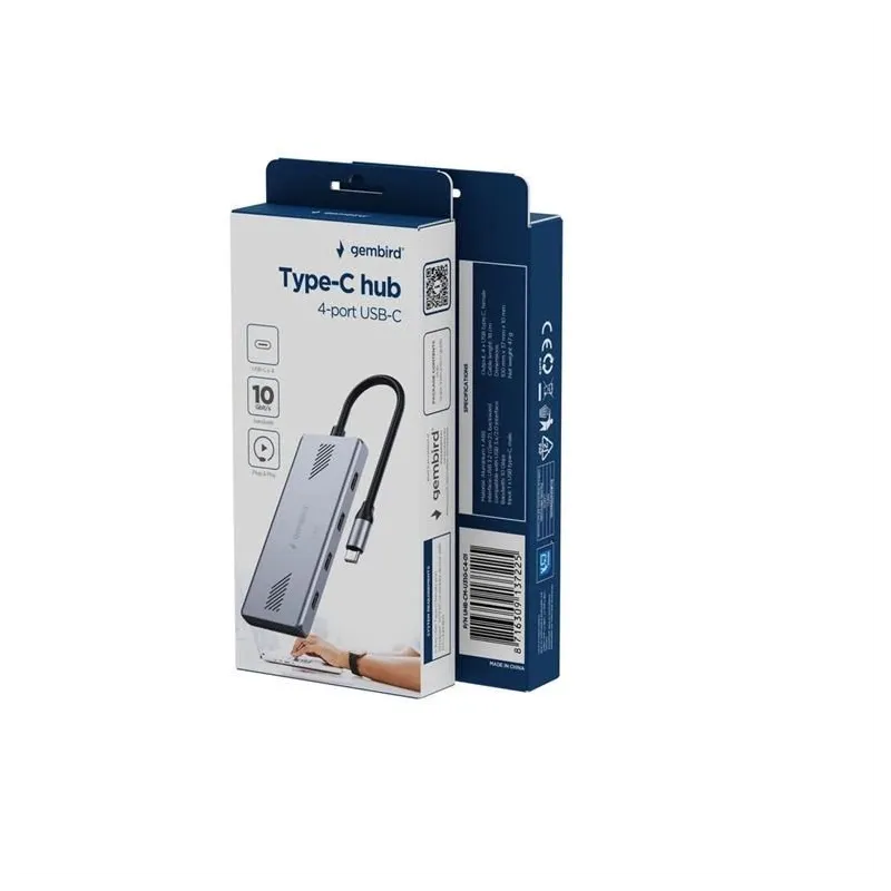 I-o hub usb-c 4port-uhb-cm-u310-c4-01 gembird