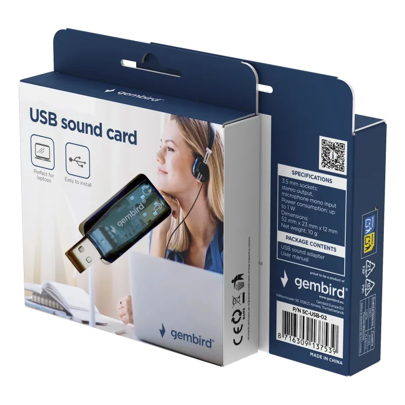 Sound card usb ext. virtus-sc-usb-02 gembird