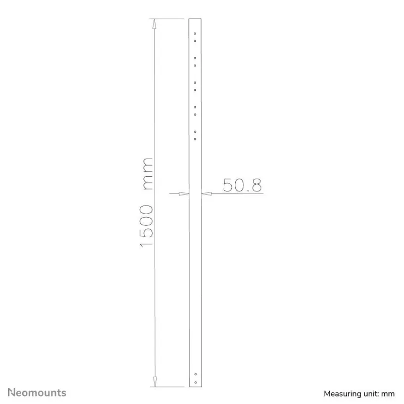 Tv set acc mount extens. pole-50kg fpma-cp150black neomounts