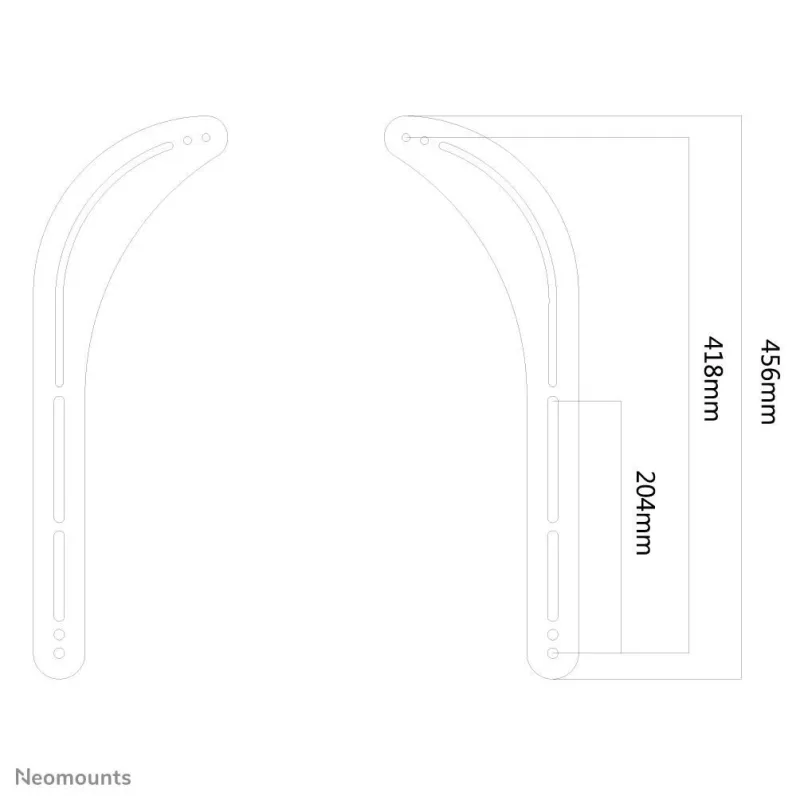 Speaker acc soundbar mount-black ns-sb100 neomounts