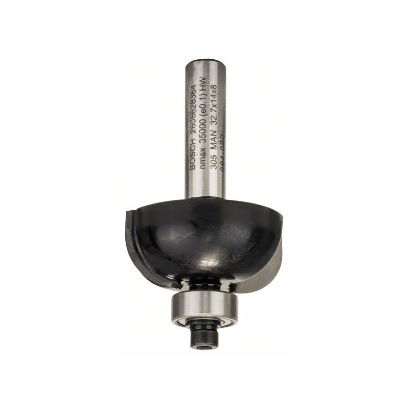 Divpus.pusap.frēze, HM R 10 mm, l 14 mm,kāts 8mm