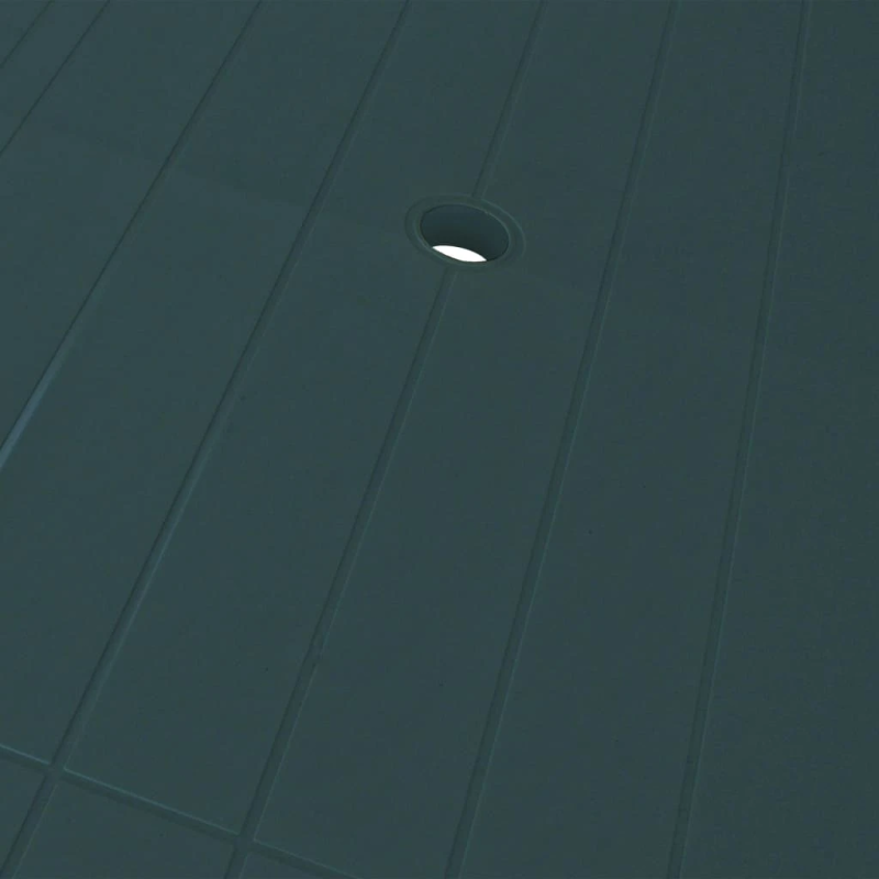 vidaXL 7-daļīgs dārza mēbeļu komplekts, plastmasa, zaļš