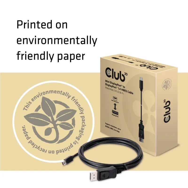 Cable mini dp to dp 2m-m-m cac-1115 club3d