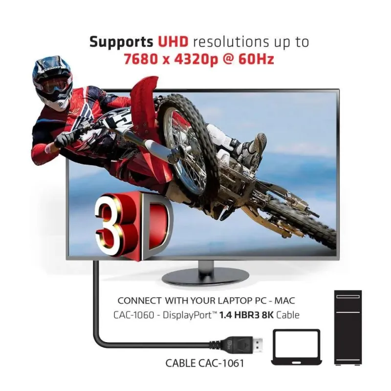 Cable dp 5m-m-m cac-1061 club3d