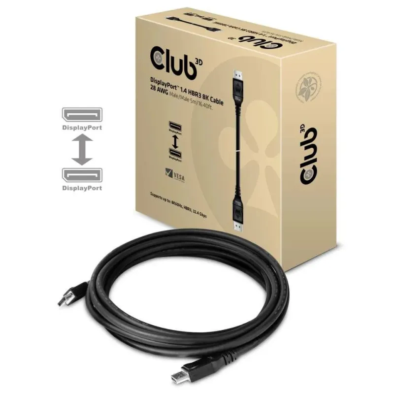 Cable dp 5m-m-m cac-1061 club3d