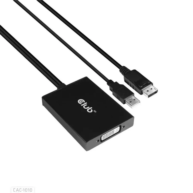 I-o adapter dp to dual link-dvi-d hdcp cac-1010 club3d