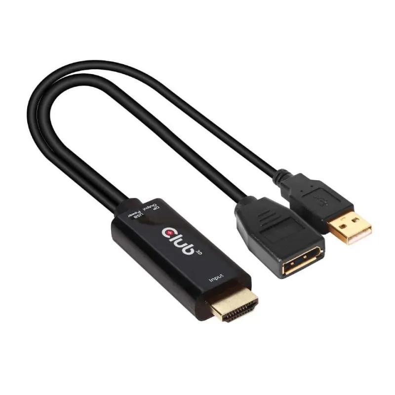 I-o adapter hdmi to dp-active m-f cac-1331 club3d