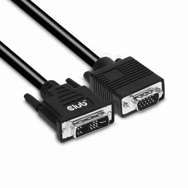 Cable dvi-a to vga 3m-m-m cac-1243 club3d