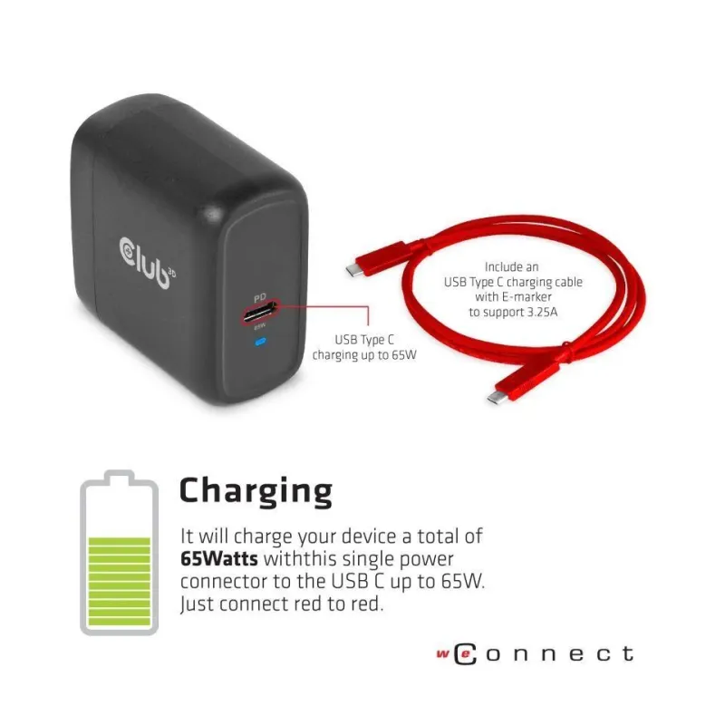 Nb acc docking station-usb-c 65w csv-1564w65 club3d