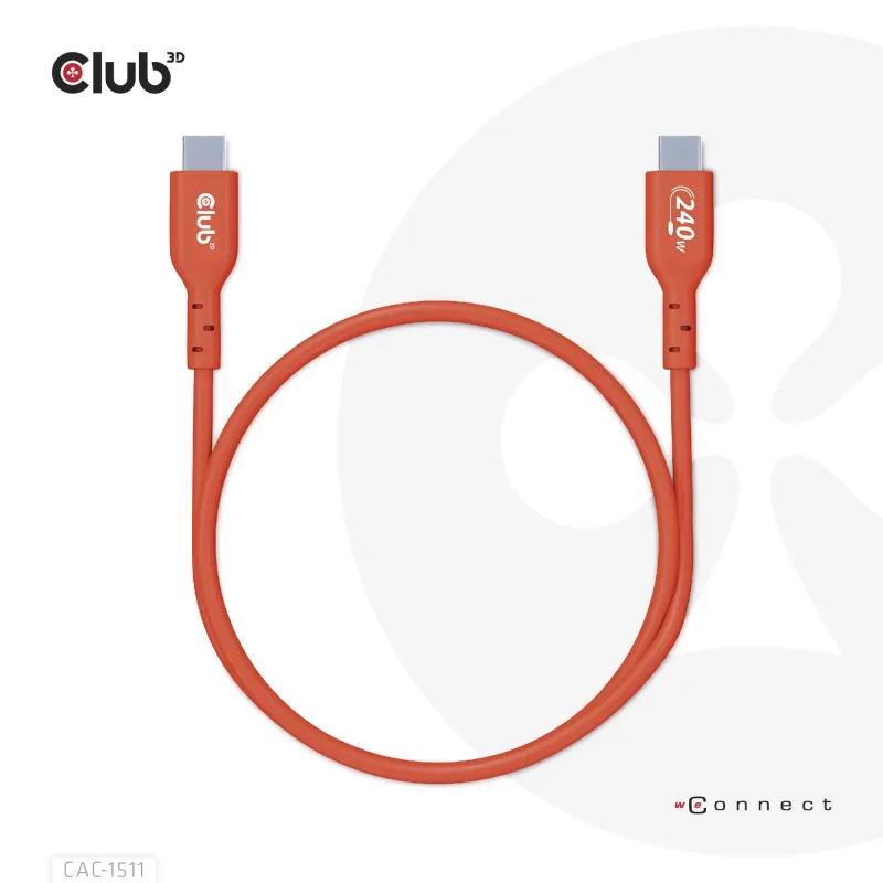 Cable usb-c to usb-c 1m-m-m cac-1511 club3d