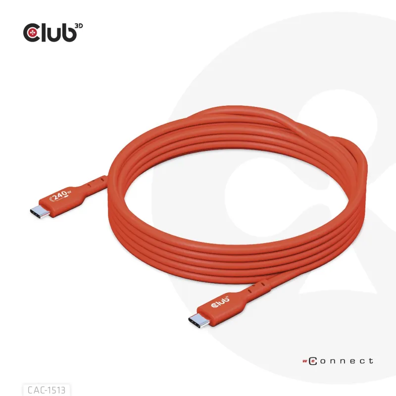 Cable usb-c to usb-c 3m-m-m cac-1513 club3d