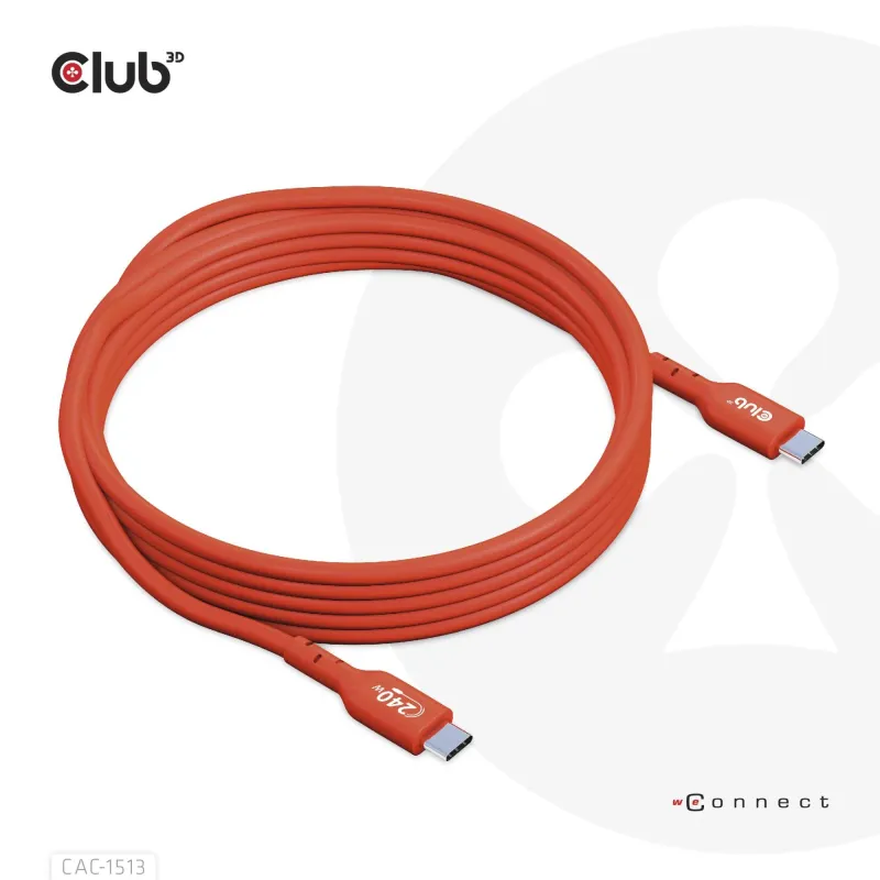 Cable usb-c to usb-c 3m-m-m cac-1513 club3d