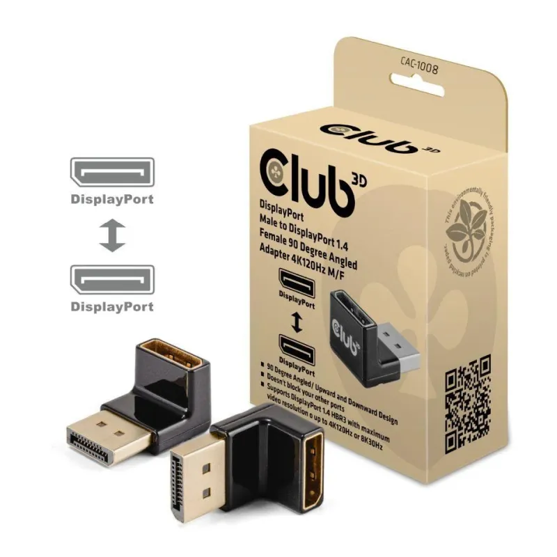 I-o adapter dp to dp-m-f cac-1008 club3d