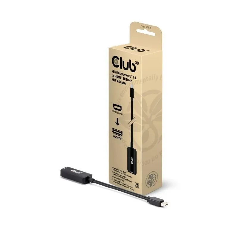 I-o adapter mini dp to hdmi-m-f cac-1188 club3d
