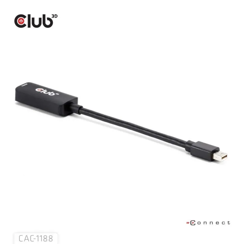 I-o adapter mini dp to hdmi-m-f cac-1188 club3d