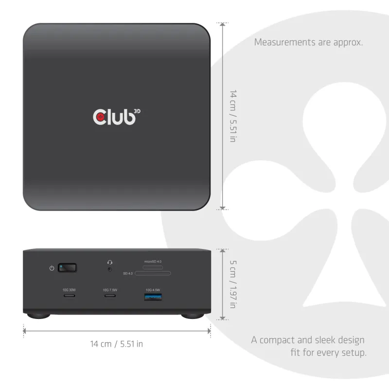 Nb acc docking station 13-in-1-thunderbolt csv-2562 club3d