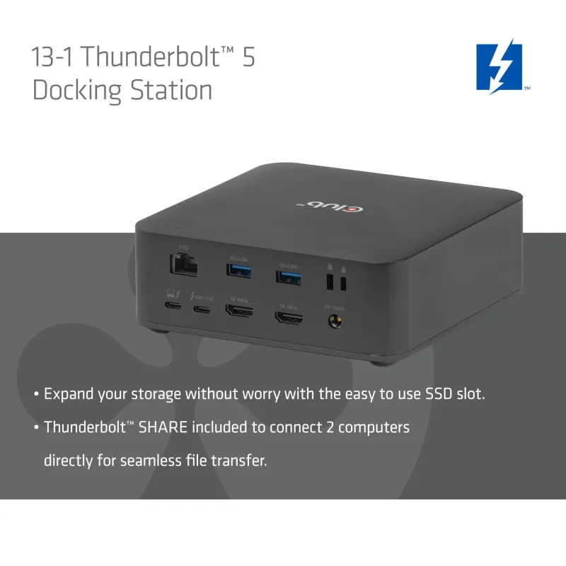 Nb acc docking station 13-in-1-thunderbolt csv-2562 club3d