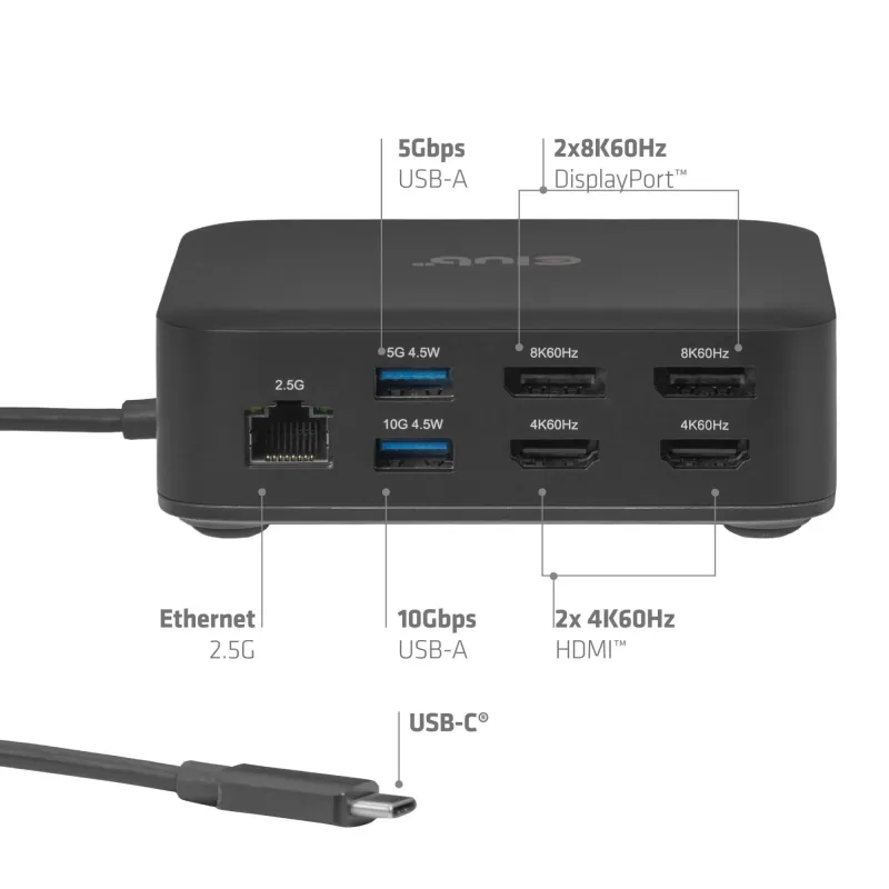 Nb acc docking station 12in1-usb-c 100w csv-2542 club3d