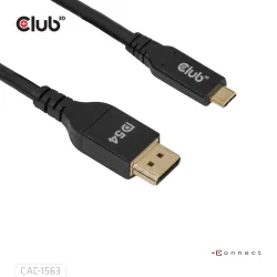Cable usb-c to dp 2m-m-m cac-1563 club3d