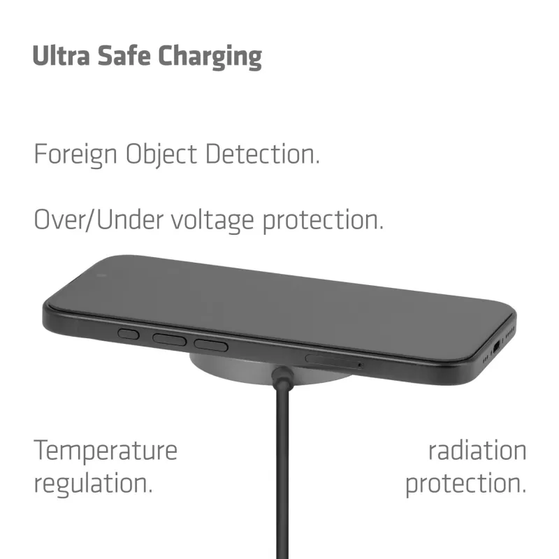 Mobile charger qi2 magsafe-25w black cac-3027 club3d