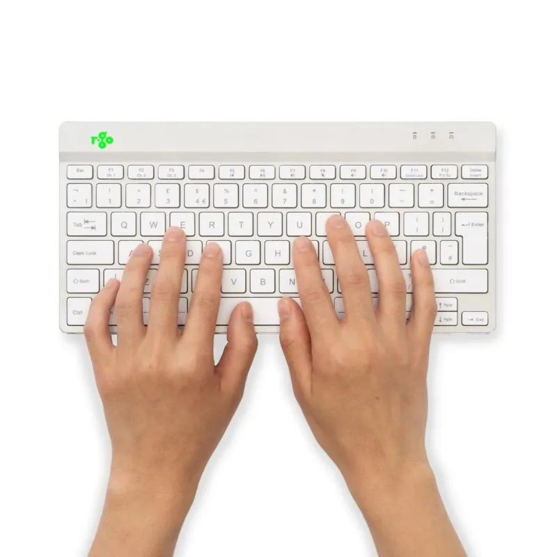 Keyboard wrl compact break-white rgocouswlwh r-go tools