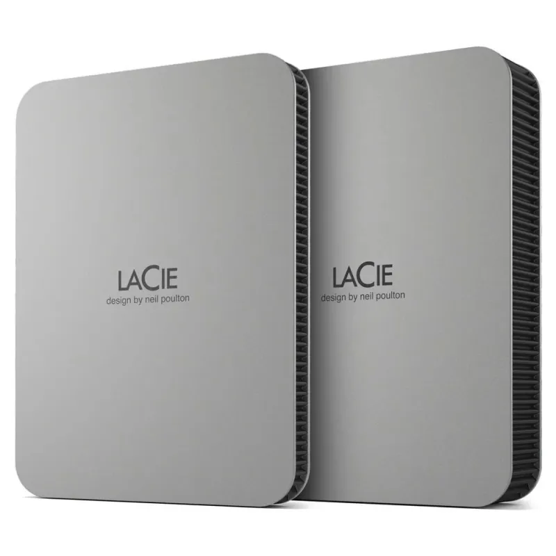 External HDD-LACIE-Mobile Drive-5TB-USB-C-Colour Silver-STLP5000400