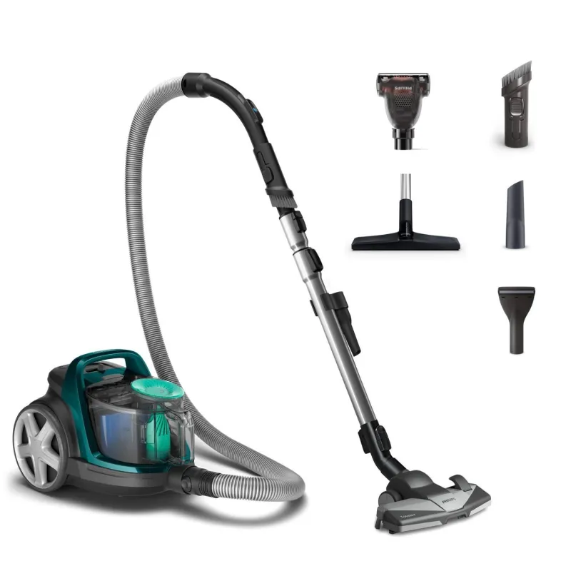 Vacuum Cleaner-PHILIPS-Bagless-900 Watts-Capacity 1.5 l-Noise 77 dB-Dark Grey-Weight 5.3 kg-FC9556-09