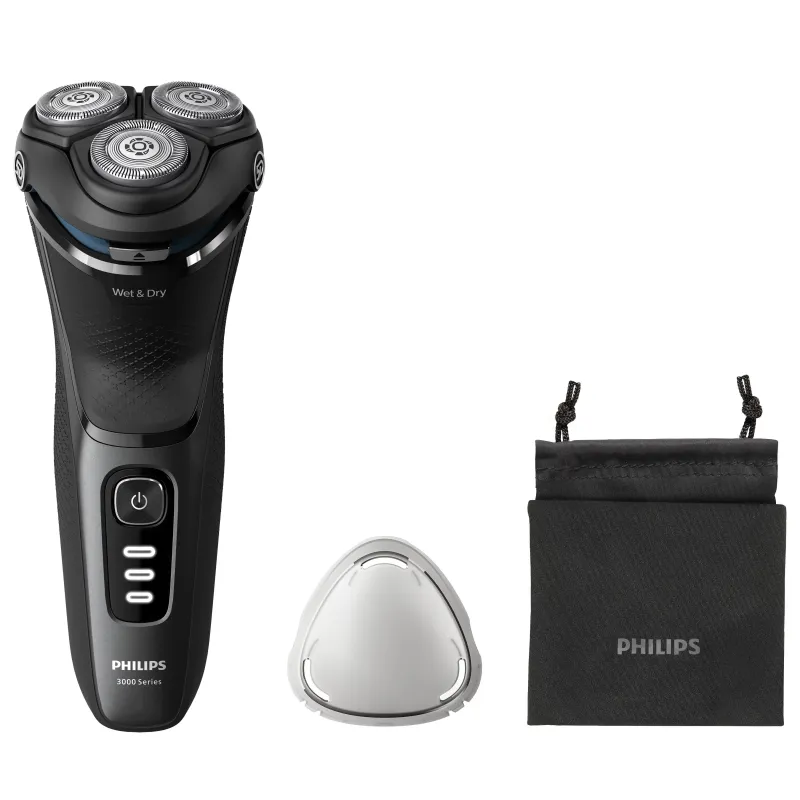 Philips - Shaver - S3244-12 - Operating time ,max, 60 min - Wet & Dry - Lithium Ion - Black
