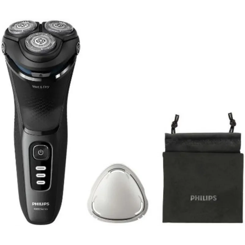 Philips - Shaver - S3244-12 - Operating time ,max, 60 min - Wet & Dry - Lithium Ion - Black
