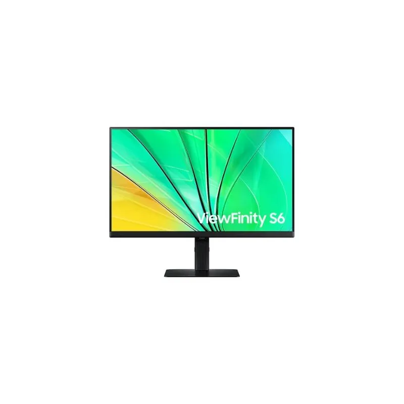 LCD Monitor-SAMSUNG-24-Panel IPS-2560x1440-16:9-100 Hz-5 ms-Swivel-Pivot-Height adjustable-Tilt-Colour Black-LS24D600EAUXEN