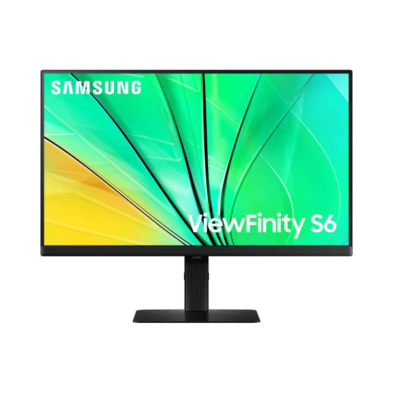 LCD Monitor-SAMSUNG-24-Panel IPS-2560x1440-16:9-100 Hz-5 ms-Swivel-Pivot-Height adjustable-Tilt-Colour Black-LS24D600EAUXEN