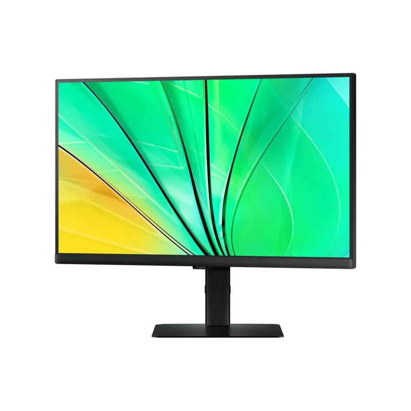 LCD Monitor-SAMSUNG-24-Panel IPS-2560x1440-16:9-100 Hz-5 ms-Swivel-Pivot-Height adjustable-Tilt-Colour Black-LS24D600EAUXEN