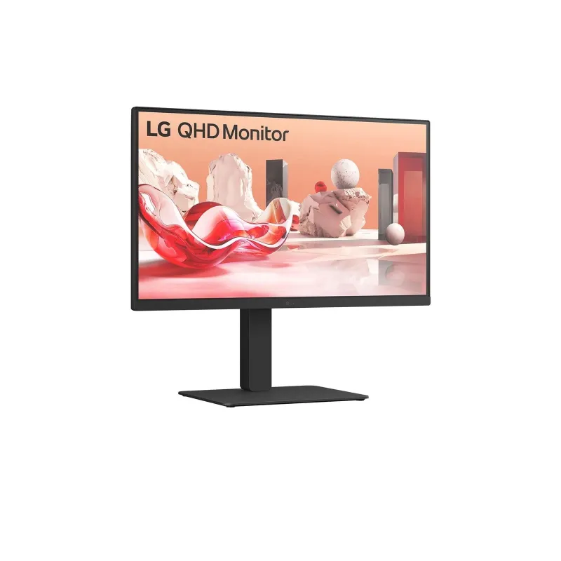 LCD Monitor-LG-27BA75QB-B-27-Panel IPS-2560x1440-16:9-100Hz-Matte-Speakers-Swivel-Pivot-Height adjustable-Tilt-Colour
