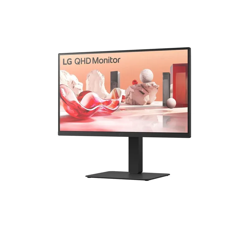 LCD Monitor-LG-27BA75QB-B-27-Panel IPS-2560x1440-16:9-100Hz-Matte-Speakers-Swivel-Pivot-Height adjustable-Tilt-Colour