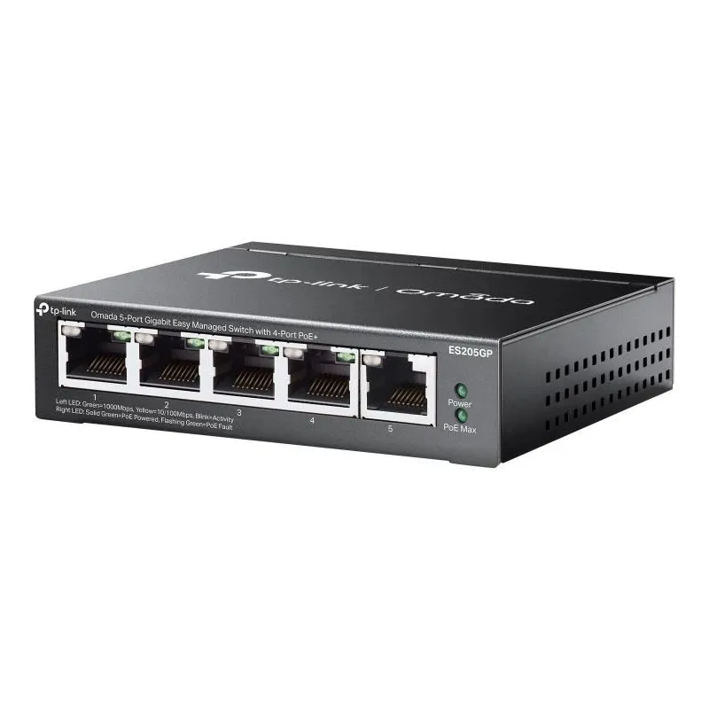 Switch-TP-LINK-OMADA-TP-LINK OMADA ES205GP-PoE ports 4-ES205GP