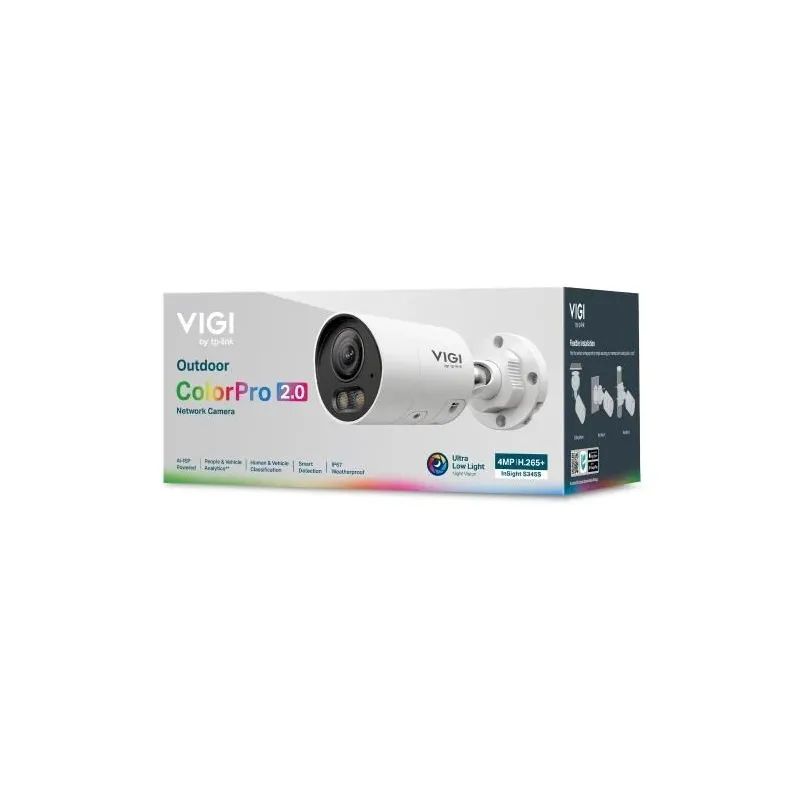 Net camera bullet h.265+ 4mp-insight s345s,4mm, tp-link