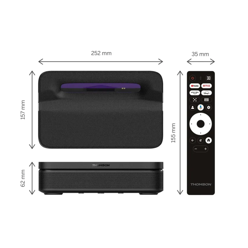 Projector 600 lumens-pg55b thomson
