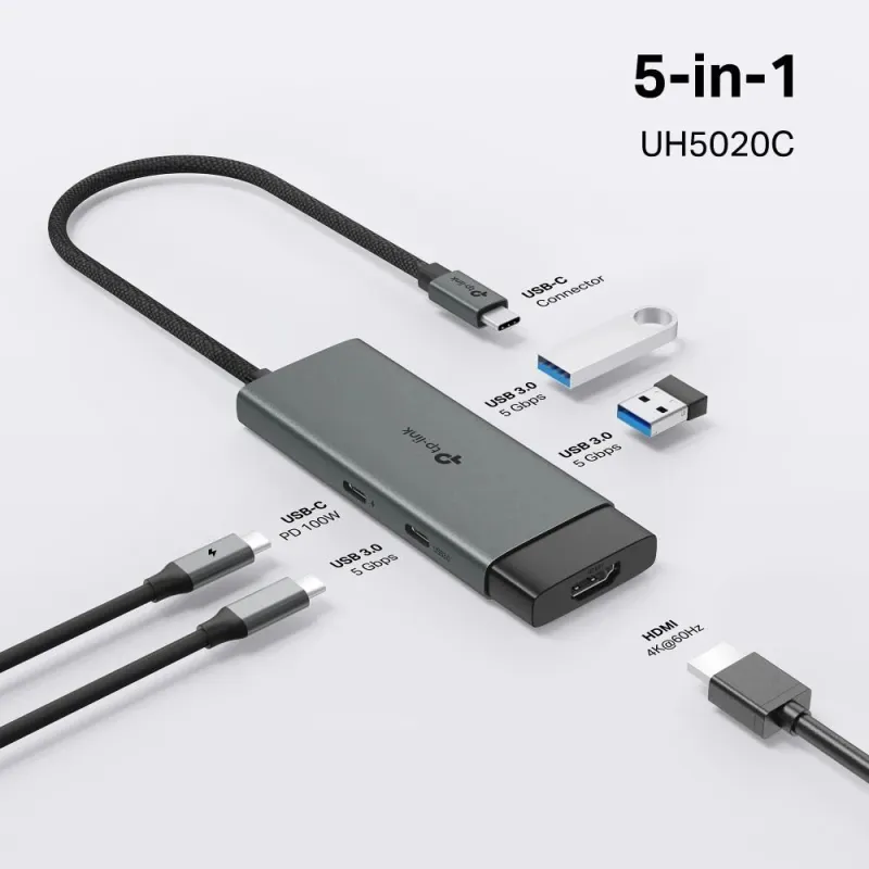 I-o hub usb-c 5port-uh5020c tp-link