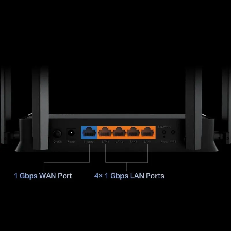 Wireless Router-TP-LINK-3600 Mbps-Number of antennas 4-ARCHERBE220