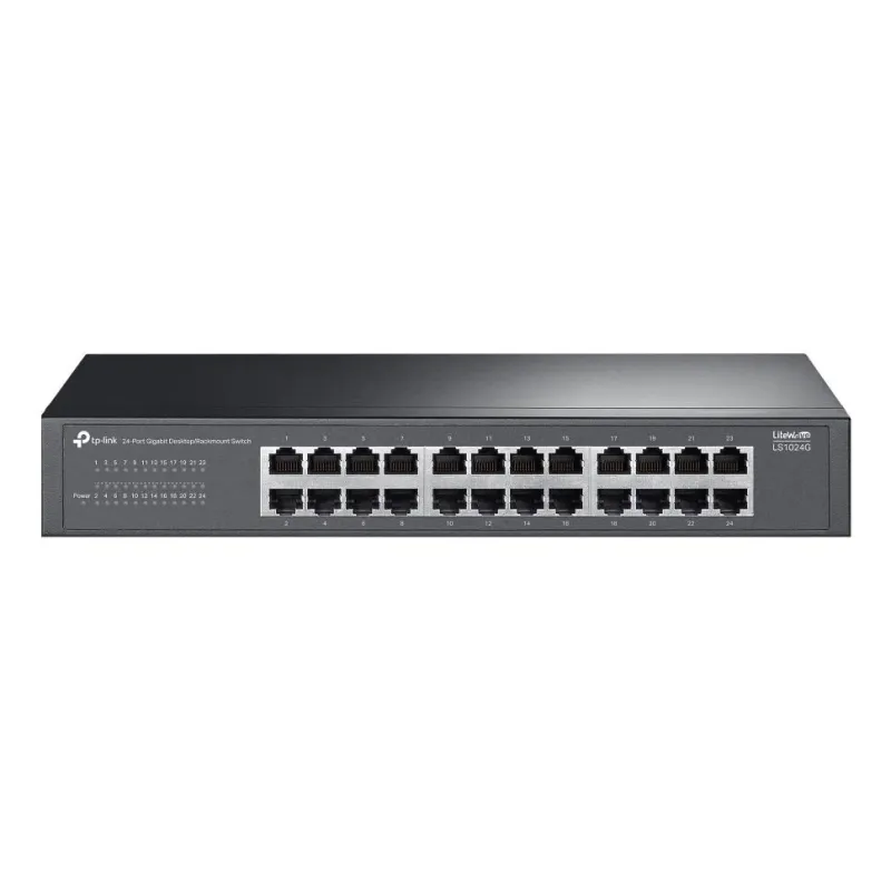 Switch-TP-LINK-Switch type Unmanaged-24xRJ-45 ports-RJ-45 Ports Type Gigabit Ethernet ,10-100-1000,-LS1024G