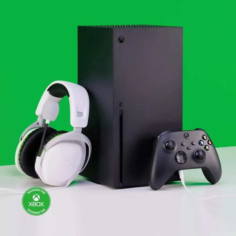 Headset hyperx cloudx stinger2-white-green 75x28aa hyperx