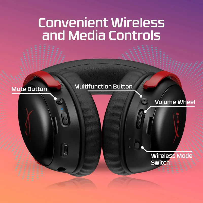 Headset hyperx cloud iii s wrl-wl bk gam a59yzaa hyperx