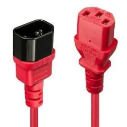 Cable power iec extension 2m-red 30478 lindy