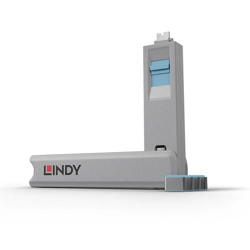 Usb port blocker 4pack-blue 40465 lindy