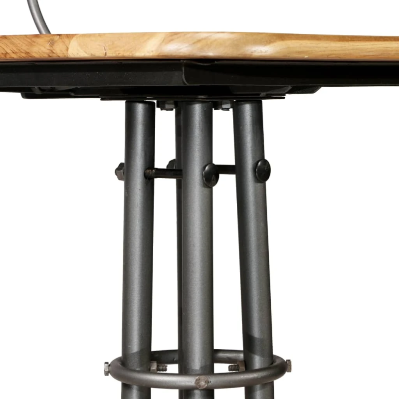 vidaXL bāra krēsli, 2 gab., pārstrādāts masīvs tīkkoks