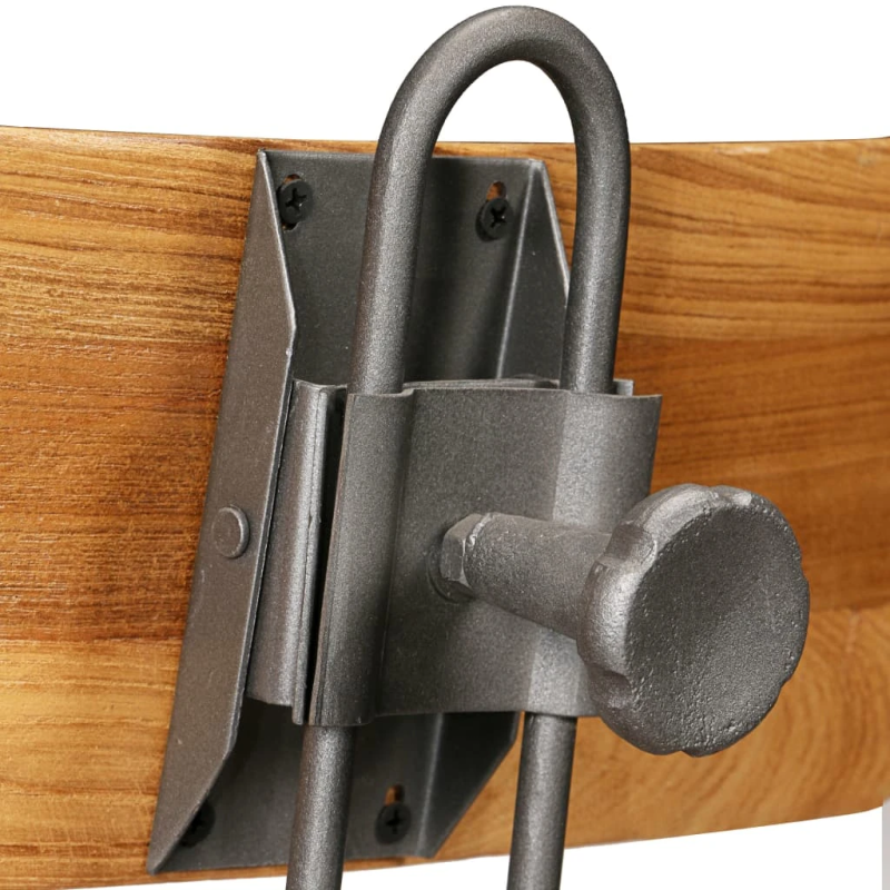 vidaXL bāra krēsli, 2 gab., pārstrādāts masīvs tīkkoks