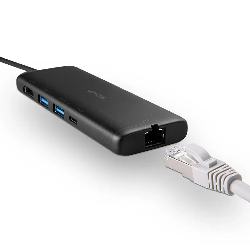 I-o docking station usb-c-dst-mini 43358 lindy