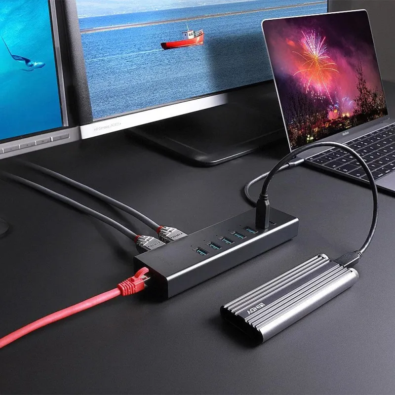 I-o docking station usb-c-dst-mini duo 43373 lindy