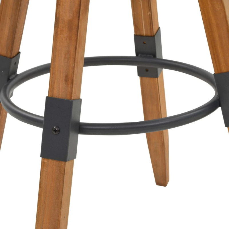 vidaXL bāra krēsli, 2 gab., egles masīvkoks